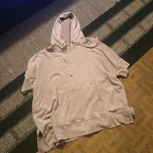 Mono B mauve short sleeve Hoodie size 1x